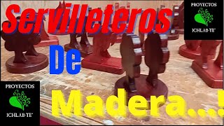 Servilleteros de madera [upl. by Aneehs]