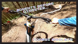 Crashing HARD on my new bike  Coombs Wood MTB [upl. by Anetta178]