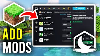 How To Add Mods To Lunar Client  Full Guide [upl. by Efinnej]