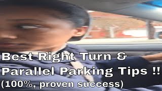 Best Right Turn amp Parallel Parking Tips 100 proven success [upl. by Stephenie928]