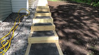 How to Build Landscape Stairs [upl. by Elgna]