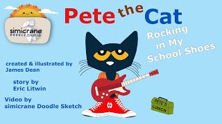 Pete the Cat Rocking in My School Shoes  Book Video for Children  simicrane [upl. by Christos]