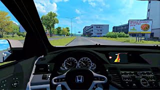 Euro Truck Simulator 2  Honda Civic Type R  Steering Wheel GAMEPLAY [upl. by Bore]