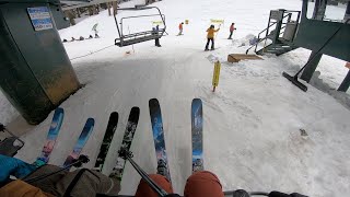 Bonus Footage Ski Swap  Moment Wildcat Test Drive [upl. by Ayel]