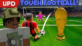 Playing touch football in ROBLOX [upl. by Eittak813]