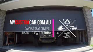 My Custom Car canvas seat cover installation and 1st thoughts [upl. by Frear]