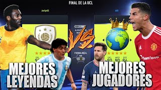 Las MEJORES LEYENDAS ICONOS vs Los MEJORES JUGADORES del MUNDO  Experimentos Fifa 22 [upl. by Valoniah]