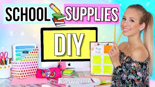 BACK TO SCHOOL DIY SCHOOL SUPPLIES ✏️Do It Yourself für Back To School  Deutsch  Cali Kessy [upl. by Hollerman]