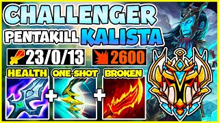 HOW TO PLAY KALISTA CHALLENGER  BEST Build amp Rune  KALISTA Guide  xiao lao ban  League of Legend [upl. by Blanchard]