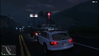 GTA5  VINEWOOD HILLS TO TONGVA HILLS AUDI Q7 NIGHT DRIVE [upl. by Asaert598]