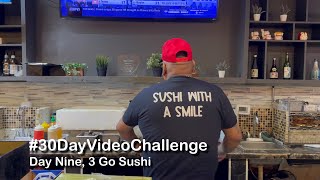 3 Go Sushi in Escondido California 30dayvideochallenge [upl. by Ardnuahc114]