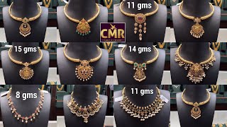 కొత్త Lightweight Kante Necklaces Designs వచ్చేసాయ్  New Collection  CMR Jewellery Designs [upl. by Yblehs]