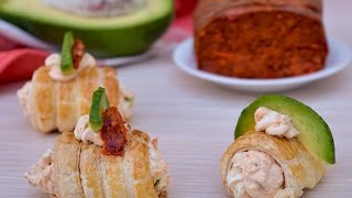 Cannoli di sfoglia salati con crema al formaggio  Ricette che Passione [upl. by Femi]