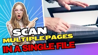 😲 Scan Multiple Pages into A Single PDF File  Scan From Canon Printer To Computer IT WORKS [upl. by Sharp]