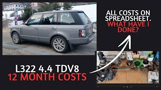 L322 Range Rover 44 TDV8 First Year Maintenance and running costs [upl. by Nalid]