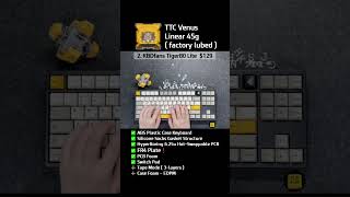 ⌨Which is your favorite keyboard sound🔊 TTC Venus Switch Sound Comparison [upl. by Gradeigh952]