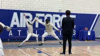 LOZANO Veyron Jericho VS HERNANDEZ BERRON Salvador  Air Force ROCRJCC Div II Mens Foil [upl. by Eissolf]