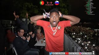 iShowSpeed Reacts To Ronaldos Missed Penalty [upl. by Azmah]