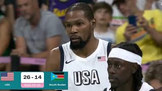 USA vs South Sudan Mens Basketball  Live Highlights  2024 Olympics 3172024 [upl. by Rik234]