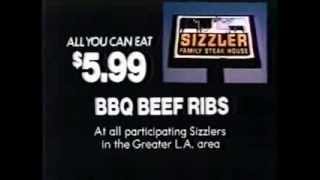 Sizzler Commercial Ad 1981 [upl. by Habeh]