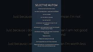 🩵 Selective mutism supportive quotes 🩵 [upl. by Yenaiv]