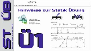 HSKL  Die Bauingenieure – Statik – Übung – Teil 1 [upl. by Martinic]