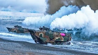 Korean Amphibious Assault Vehicles KAAV Landing Operation [upl. by Annamaria900]