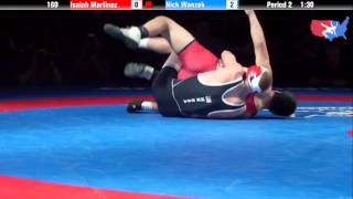 Fargo 2012 160 1st Place Match Isaiah Martinez California vs Nick Wanzek Minnesota [upl. by Marian247]