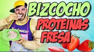 Bizcocho de proteínas sabor fresa  Recetas Fitness [upl. by Neelasor694]