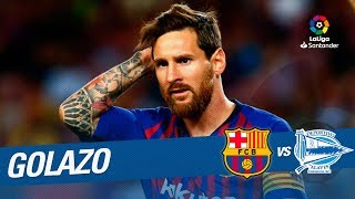 Golazo de Messi 10 FC Barcelona vs Deportivo Alavés [upl. by Mauri705]