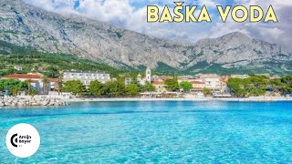 Baska Voda and Promajna FKK Croatia 🇭🇷 4K  Makarska Riviera Walking Tour 2024 [upl. by Ebba]