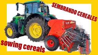 SIEMBRA DE CEREAL 🌾 Sowing cereals 🌽 [upl. by Ayanat]