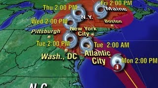 Hurricane Sandy Warnings Issued in East Coast States [upl. by Yllek700]