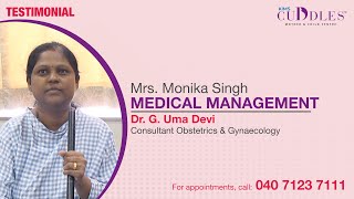 Patient Testimonial Gynecological Problems amp Disorders treated by Dr G Uma Devi  KIMS Cuddles [upl. by Elo598]