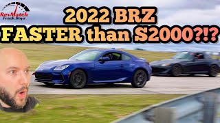 New 2022 BRZ vs Honda S2000 Straight Line Speed [upl. by Dail]