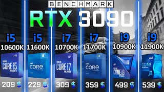 RTX 3090 Test with 6 Intel CPUs in 7 Games  How big is the difference [upl. by Crandell330]