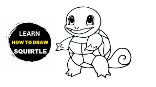 How To Draw Squirtle Pokemon Step By Step  Squirtle Drawing Pokemon [upl. by Peursem333]