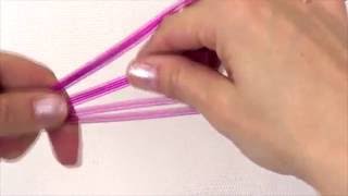 ►  TUTO  Technique Fil Aluminium Chaîne de Tresse Triple [upl. by Rhetta224]