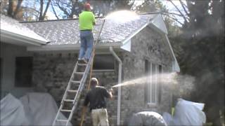 video of roof cleaning training great out door business [upl. by Mainis]