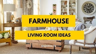 95 Awesome Farmhouse Living Room Ideas for Home [upl. by Anneirb11]