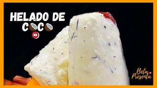 HELADOS de COCO caseros🍦 Como HACER HELADOS de COCO [upl. by Antone]