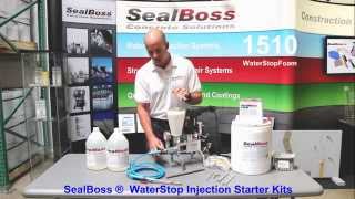 Water Stop Injection STARTER KIT SealBoss [upl. by Richer385]