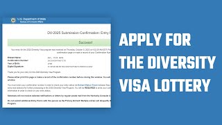 How to Apply for the Diversity Visa Lottery 2025  Step by Step Guide [upl. by Sirap609]