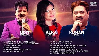 Best Of Udit Narayan Alka Yagnik Kumar Sanu Songs Playlist  Hindi Songs Collection  Golden Hits [upl. by Stock]