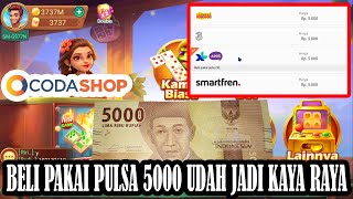 CARA TOP UP DOMINO ISLAND DENGAN PULSA DI CODASHOP 100 BERHASIL [upl. by Nosreh524]