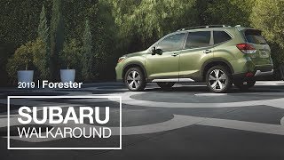 The 2019 Subaru Forester SUV  Model Walkaround [upl. by Sgninnej394]