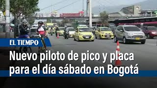 Piloto de pico y placa los sábados de puente festivo en Bogotá  El Tiempo [upl. by Aenehs]