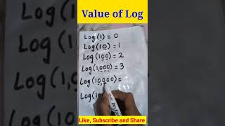 Value of Log TRICK 🔥 to learn all the values within 1 minute 🙏 [upl. by Metah]