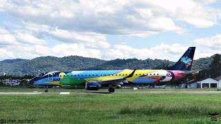 Embraer 195 AZUL  PRAXH  Verão Azul  Decolagem em Joinville 25032024 [upl. by Janot]