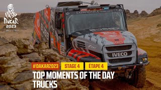 Trucks Top moments  Stage 4  Dakar2023 [upl. by Htebasil]